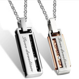 Conjunto Colares Masculino E Feminino Casal 2 Unidades Aco