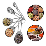 Conjunto Colheres Medida Inox Sopa Chá Receitas Confeitaria 