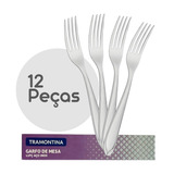 Conjunto Com 12 Garfos De Mesa Linha Laguna Inox Tramontina