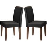 Conjunto Com 2 Cadeiras Para Sala Jantar Decoração