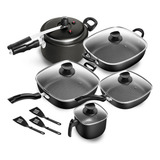 Conjunto Com Panela De Pressão Caneco E Frigideiras Patolux