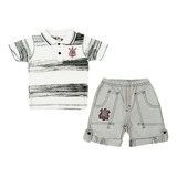 Conjunto Corinthians Infantil Oficial