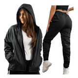Conjunto Corta Vento Calça Jaqueta Premium Inverno Feminino