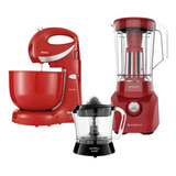 Conjunto Cozinha 3 Em 1 Liquidificador Espremedor Batedeira