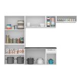 Conjunto Cozinha Itatiaia Amanda 4 Peças Branco