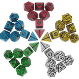 Conjunto Dados Rpg Com Sete Poliedros D&d