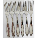 Conjunto De 06 Garfos Sobremesa Royplat Inox