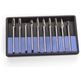 Conjunto De 10 Fresas Brocas Entalhe Madeira Micro Retifica