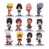 Conjunto De 12 Action Figures Anime Naruto 7 Cm Colecionável