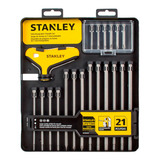 Conjunto De 21 Pontas De Chave De Fenda E Alça Em T Stanley Stht81218