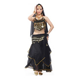 Conjunto De 5 Peças De Figurinos De Dança Do Ventre Egyption
