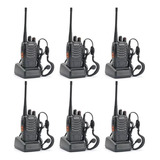 Conjunto De 6 Rádios Walkie-talkie Imediatos Baofeng Bf-888s