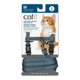 Conjunto De Arnês E Coleira Para Gatos Catit Nylon Ajustável