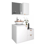 Conjunto De Banheiro Balcão+espelheira+cuba Industrial 