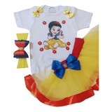 Conjunto De Bebê Princesa Branca De Neve Sete Anões Fantasia