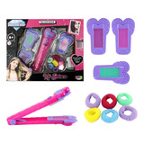 Conjunto De Beleza Infantil Com Prancha Para Colorir Cabelo