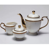 Conjunto De Bule, Açucareiro E Leiteira Em Porcelana Paddy