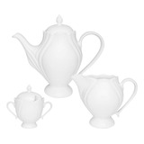 Conjunto De Café 3 Peças Oxford Soleil White Cor Branco