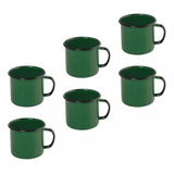 Conjunto De Canecas Milla Caneca Liso Verde Capacidade 300ml De 6 U