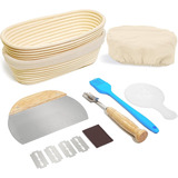 Conjunto De Cestas Ovais Banneton Para Prova De Pão Unihoppe
