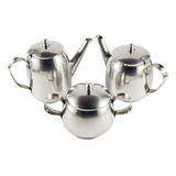 Conjunto De Chá Café Fracalanza 3 Peças Inox Antigo