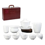 Conjunto De Chá Porcelana Com Maleta 13 Pçs