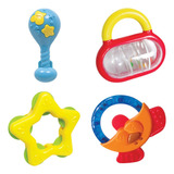 Conjunto De Chocalhos Divertidos Baby Buba