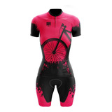 Conjunto De Ciclismo Ciclistas Bermuda E Camisa Feminino Gel
