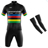 Conjunto De Ciclismo Masculino Bermuda E Camisa Cannodale 