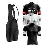 Conjunto De Ciclismo Masculino Bretelle E Camisa Ziper Total
