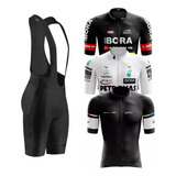 Conjunto De Ciclismo Masculino Bretelle E Camisa Ziper Total
