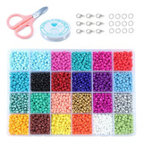 Conjunto De Contas De Vidro Misto Para Fazer Joias Contas