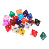 Conjunto De Dados Poliédricos Translúcidos 5 Peças