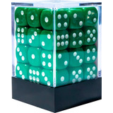 Conjunto De Dados Rpg D6 Verde Opaco 36 Unidades Central 