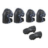 Conjunto De Equipamentos De Proteção Para Crianças, Preto