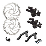 Conjunto De Freio A Disco Bike Bengal Mb-700s 203mm Preto
