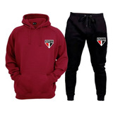 Conjunto De Frio São Paulo Time Blusa E Calça Flanelada
