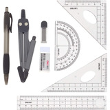 Conjunto De Geometria/matemática Honbay, 8 Ferramentas, Plás