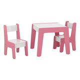 Conjunto De Mesa 2 Cadeiras Infantil
