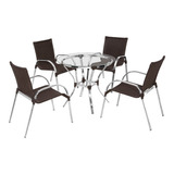 Conjunto De Mesa E 4 Cadeiras