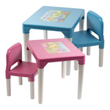 Conjunto De Mesa E Cadeira Infantil Para Meninos E Meninas 