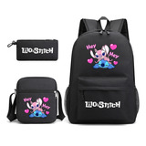 Conjunto De Mochilas Escolares De 3 Peças Com Impressão De D