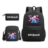 Conjunto De Mochilas Escolares De 3 Peças Com Impressão De D