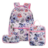 Conjunto De Mochilas Lilo & Stitch Elementary School E Conju