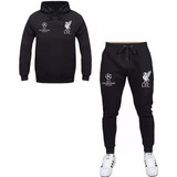 Conjunto De Moletom Flanelado Canguru Times Liverpool