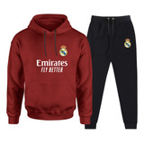 Conjunto De Moletom Masculino Real Madrid Blusa E Calça