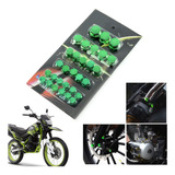Conjunto De Parafusos De Motocicleta Verde