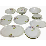 Conjunto De Porcelana Renner Anos 60 Floral 12 Peças