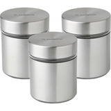 Conjunto De Porta Condimentos Mantimentos 3 Peças Aço Inox