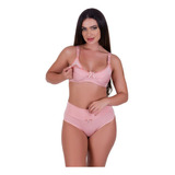 Conjunto De Pós Parto Sutiã De Amamentação E Calcinha Alta